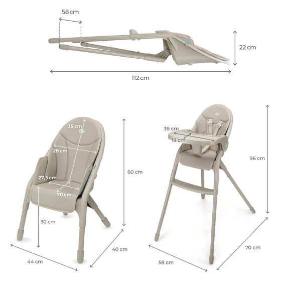 Kinderkraft DINNLY Foldable Chair
