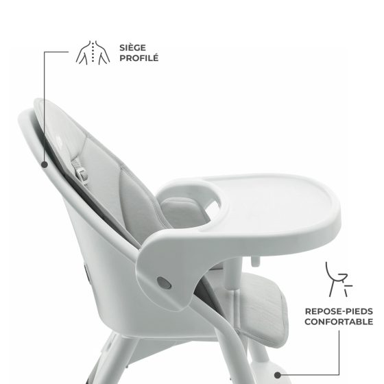 Kinderkraft DINNLY - Chaise haute pliable et évolutive