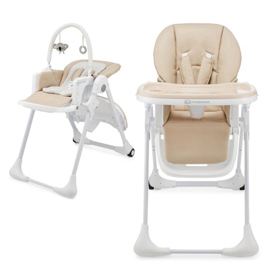 Kinderkraft TUMMIE Chaise haute pliable + transat 2en1 Kinderkraft