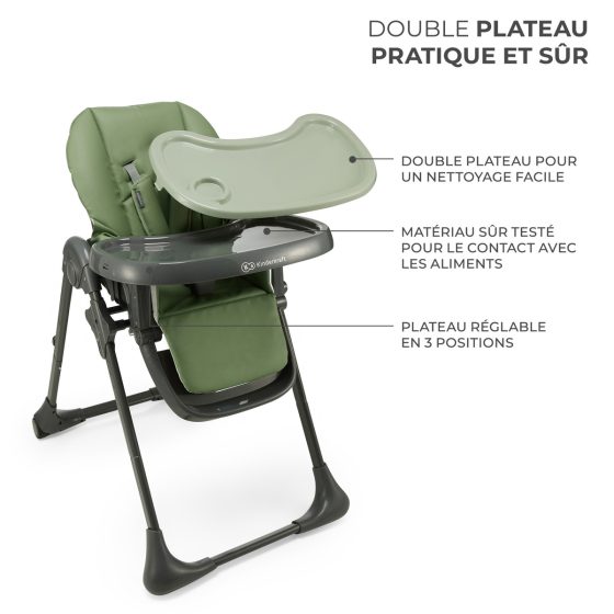 Kinderkraft TUMMIE Chaise haute 2en1
