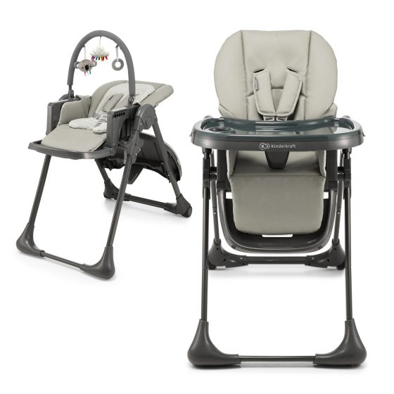 Kinderkraft TUMMIE Chaise haute pliable + transat 2en1 Kinderkraft