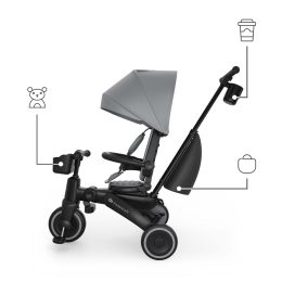 Kinderkraft JAZZ 3 - Folding Tricycle 6 in 1 - Grey