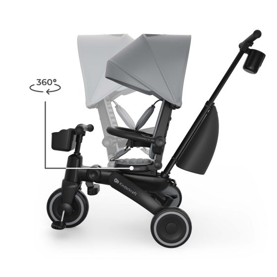 Kinderkraft JAZZ 3 - Folding Tricycle 6 in 1