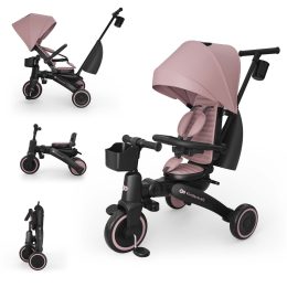 Kinderkraft JAZZ 3 - Folding Tricycle 6 in 1 - Pink