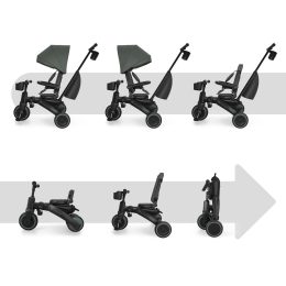 Kinderkraft JAZZ 3 - Folding Tricycle 6 in 1 - Green