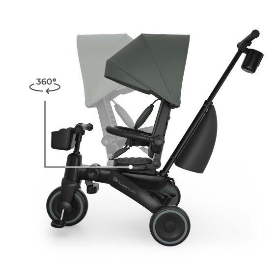Kinderkraft JAZZ 3 - Folding Tricycle 6 in 1