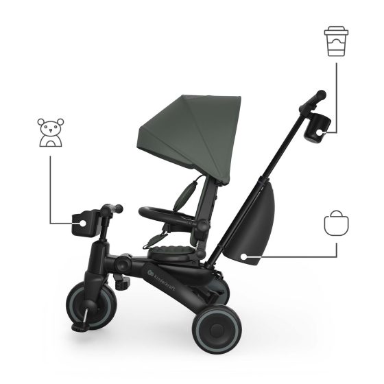 Kinderkraft JAZZ 3 - Folding Tricycle 6 in 1