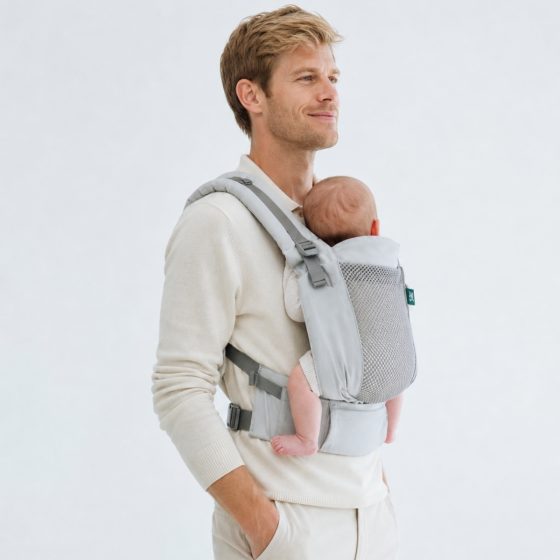Love and Carry ONE EVO Silver - Newborn ergonomic baby carrier
