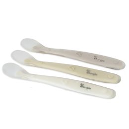 Bo Jungle - Lot de 3 cuillères bébé en silicone Bo Jungle