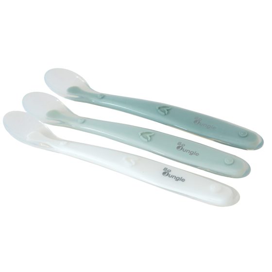 Bo Jungle - Set of 3 Silicone Baby Spoons