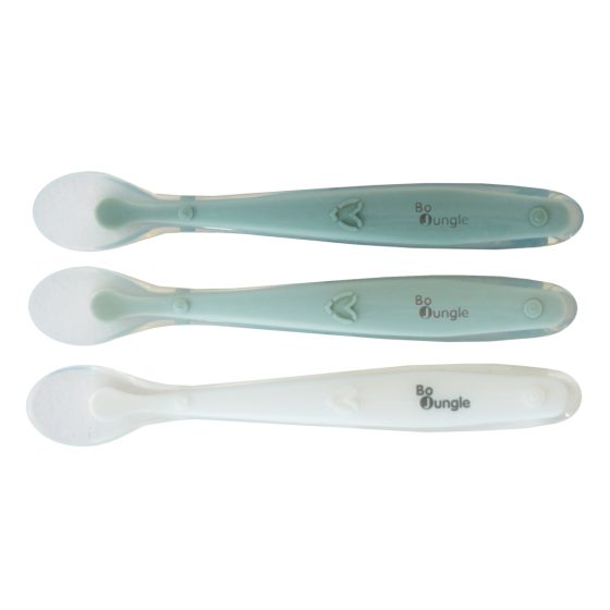 Bo Jungle - Set of 3 Silicone Baby Spoons