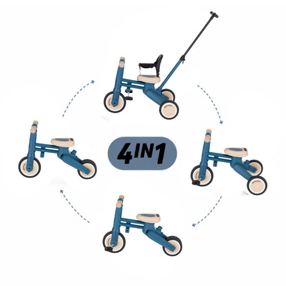 Petite&Mars - Drift - Tricycle Enfant Multifonctionnel 4en1 Petite & Mars