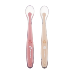 Petite&Mars - Take&Match - Lot de 2 cuillères en silicone 6+ Petite & Mars