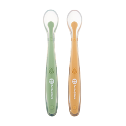 Petite&Mars - Take&Match - Lot de 2 cuillères en silicone 6+ Petite & Mars
