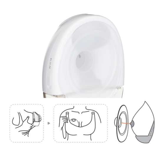 Petite&Mars - Gaia - Tire-lait électrique portable et mains libres