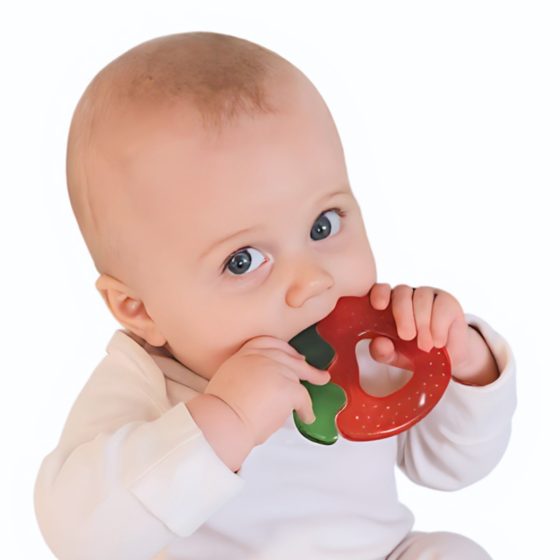 Bo Jungle - Anneaux de Dentition rafraîchissants en forme de Fraise - Lot de 2 Bo Jungle