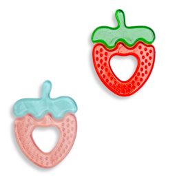 Bo Jungle – Strawberry Teething Ring, 2 pieces