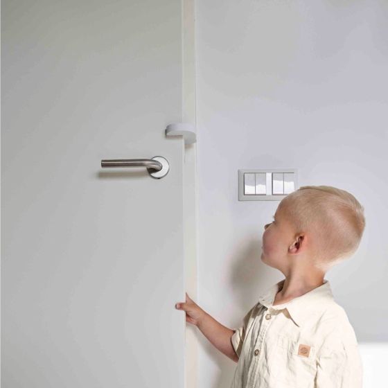 Dooky Bloque-porte blancs x2 Dooky