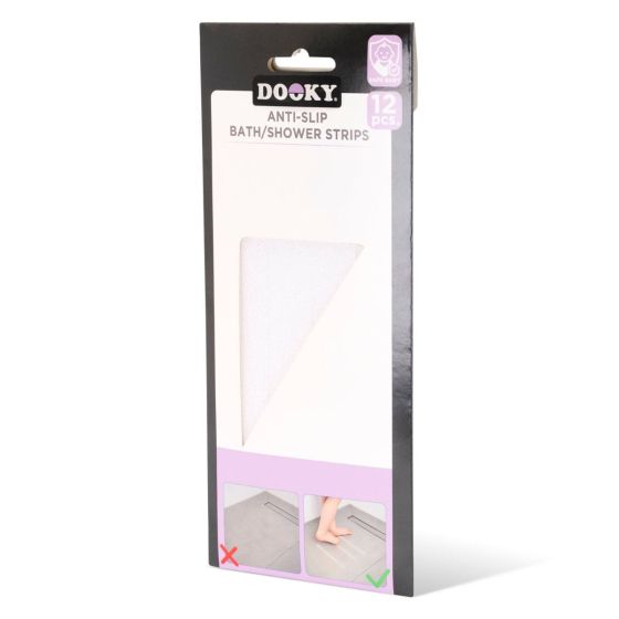 Dooky Bandes antidérapantes pour bain et douche x12 Dooky
