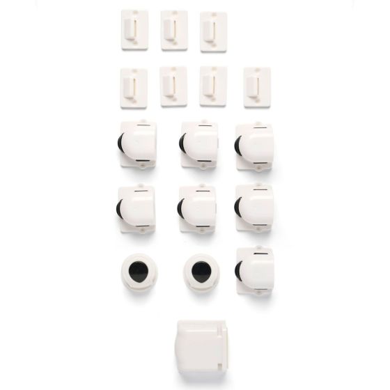Dooky Verrous magnétiques (8 verrous + 2 clefs) Dooky