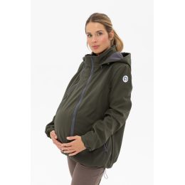 Fun2BeMum ENIGMA Veste de Grossesse et de Portage en Softshell Fun2bemum