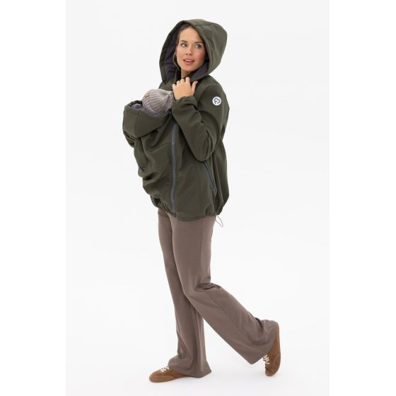 Fun2BeMum ENIGMA Veste de Grossesse et de Portage en Softshell Fun2bemum