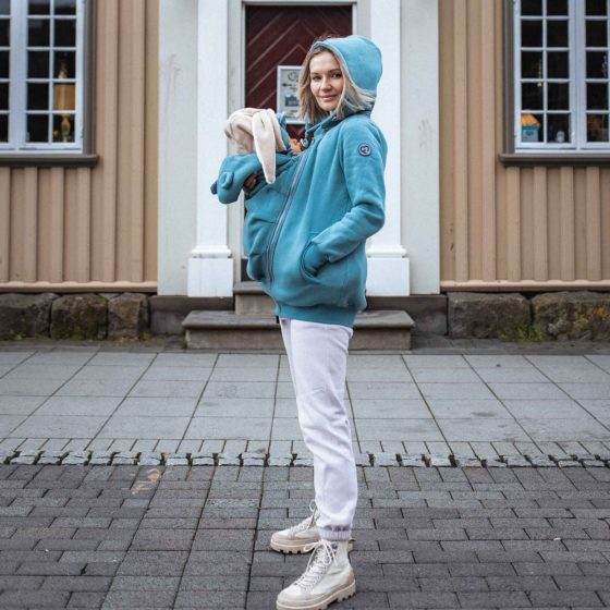 Fun2BeMum - Pola - Sweat zippé de grossesse et de portage 5 en 1