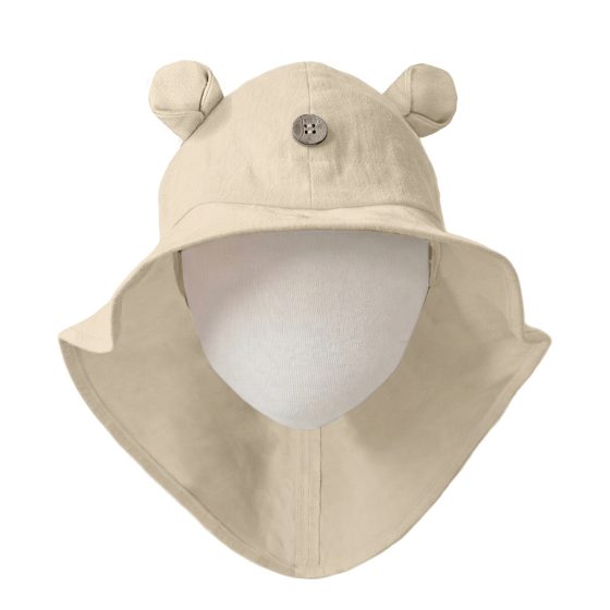 Manymonths Chapeau de soleil à oreilles d’ourson ajustable