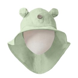 Manymonths Chapeau de soleil à oreilles d’ourson ajustable - Light Jade