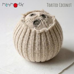 ManyMonths Dickie - Col à Enfiler en Pure Laine Mérinos - Toasted Coconut (beige clair)