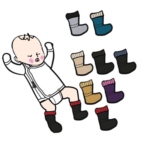 Manymonths Chaussons de portage d'hiver Laine Merinos/Polaire