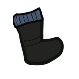 Manymonths adjustable winter booties - Moondust Blue (Black)