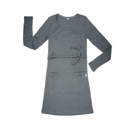 MaM Natural Woollies MotherHood Tunic - Tunique en laine femme - Elephant Grey