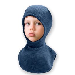 ManyMonths Natural Woollies Elephant Hood MAM - Moondust Blue (bleu)