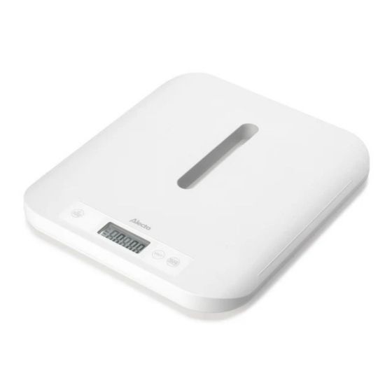 Alecto Pèse bébé et pèse personne avec plateau amovible Alecto