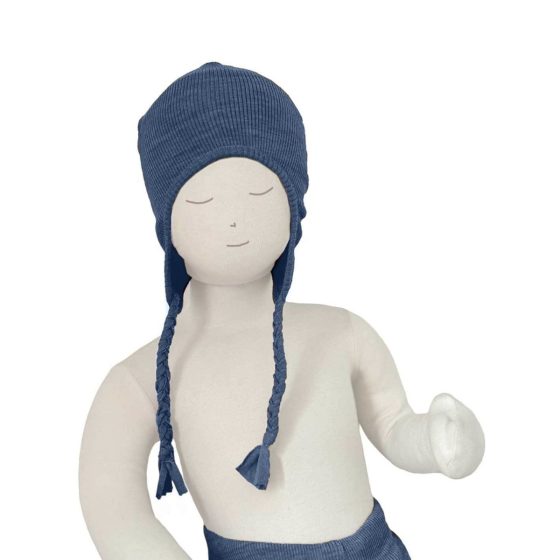 Natural Woollies ManyMonths - Baby Earflap Beanie - merino wool - Original