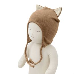ManyMonths Natural Woollies ManyMonths Natural Woollies Kitty (Earflap) Beanie UNiQUE - Callisto Moon (beige)