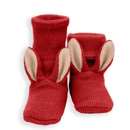ManyMonths Bunny Booties – Chaussons de portage en laine mérinos à oreilles de lapin Mam