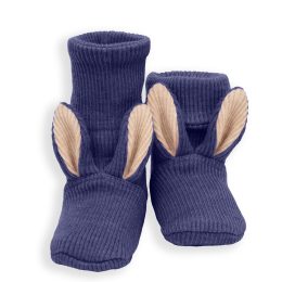 ManyMonths Bunny Booties – Chaussons de portage en laine mérinos à oreilles de lapin Mam