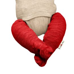 Manymonths Slippers portage adjustable wool - Aurora_Red
