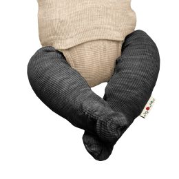 Manymonths Slippers portage adjustable wool - Foggy Black