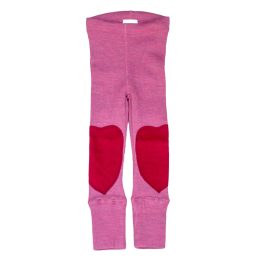 ManyMonths Longies Legging en laine avec patchs genoux - Nebula Pink (rose)