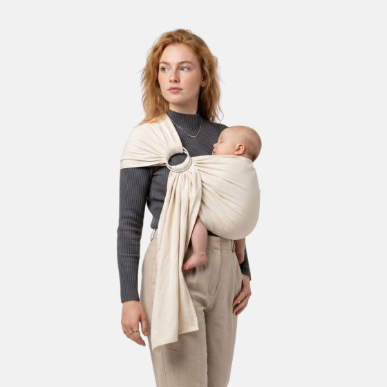 Naturioù Simply Sling Écru - écharpe de portage sans noeud
