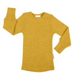 ManyMonths Natural Woollies Shirt Long Sleeve - Golden Star (jaune)