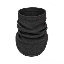 ManyMonths Kid MultiTube - tour de cou multi usages en laine mérinos - Foggy Black (presque noir)