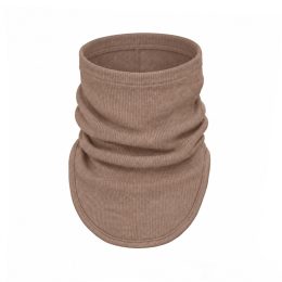 ManyMonths Kid MultiTube - tour de cou multi usages en laine mérinos - Callisto Moon (beige foncé)