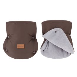 Petite&Mars - Jasie - Stroller hand muff / warm gloves - Dark Wallnut