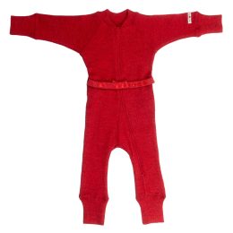 ManyMonths Natural Woollies One Piece Suit - Aurora_Red