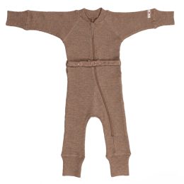 ManyMonths - Combinaison de portage évolutive en laine mérinos - Callisto Moon (beige foncé)