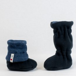 Manymonths adjustable winter booties - Moondust Blue (Black)